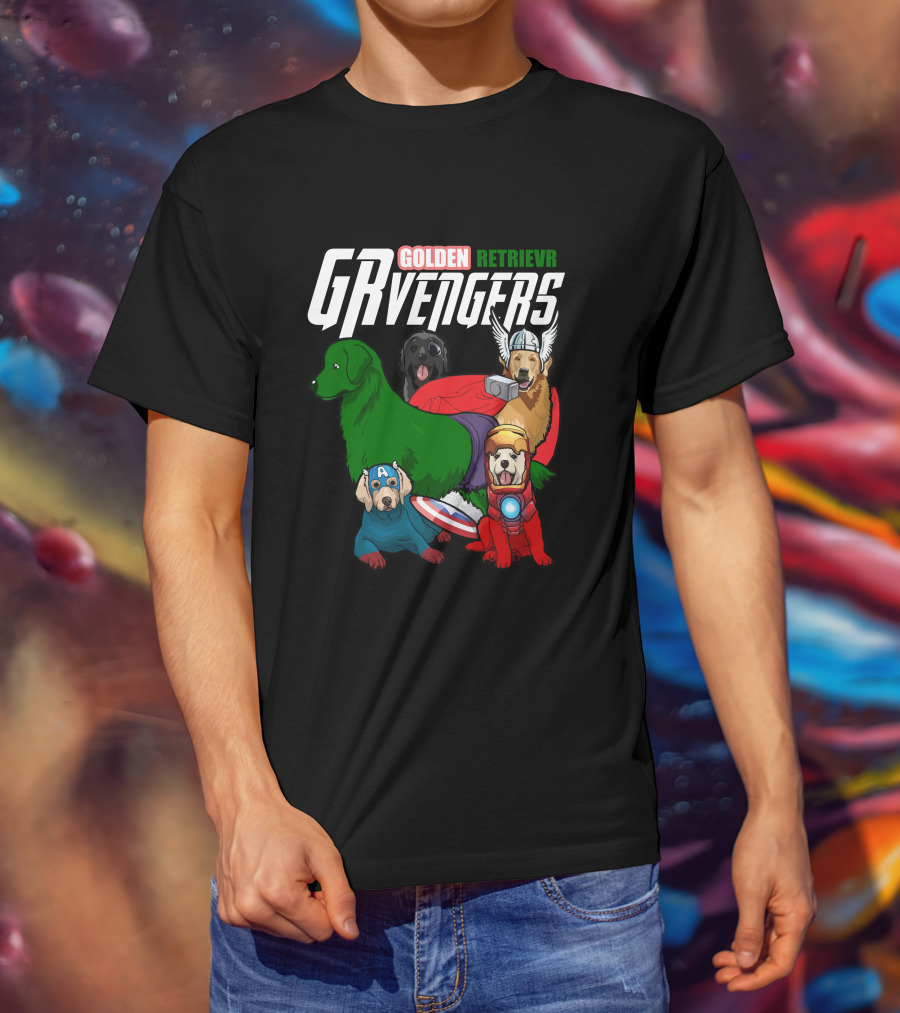 GOLDEN RETRIEVR GRVENGERS T-Shirt