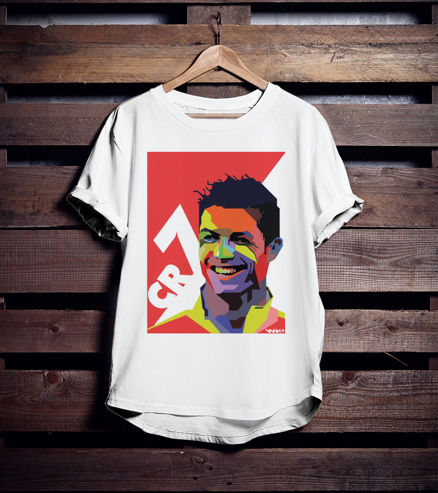 CR7 Colorful Soccer Icon T-Shirt