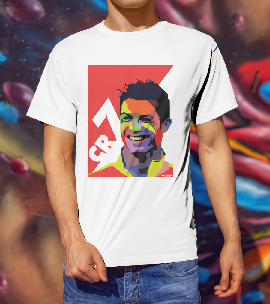 CR7 Colorful Soccer Icon T-Shirt