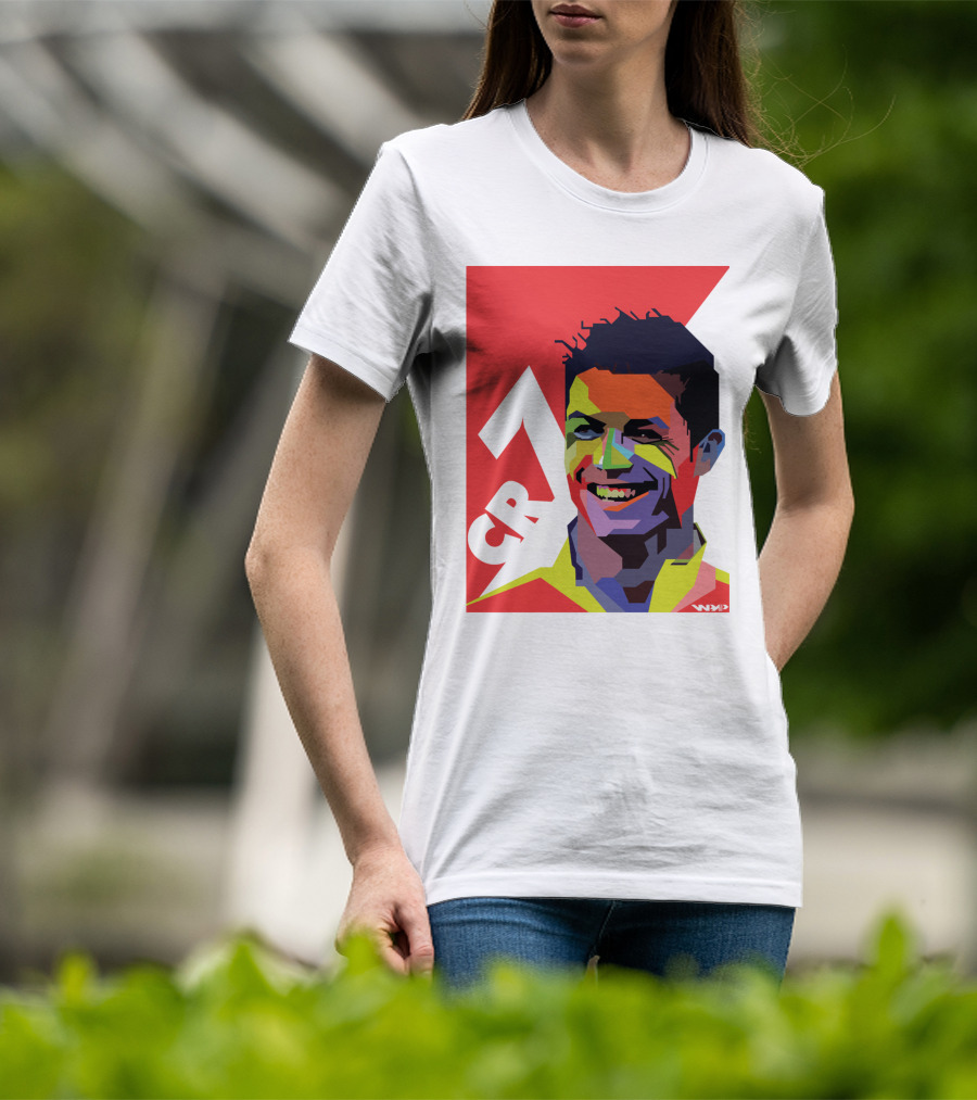 CR7 Colorful Soccer Icon T-Shirt