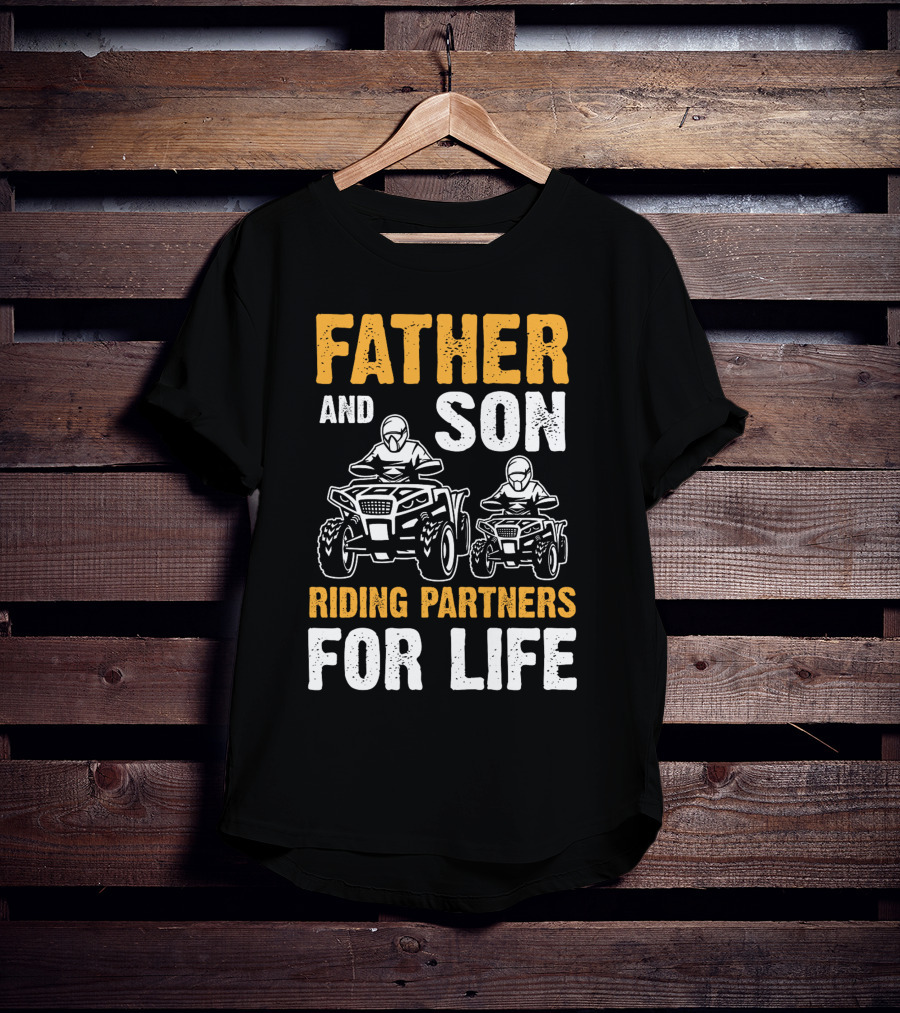 Father And Son Riding Partners For Life UTV1 T-Shirt
