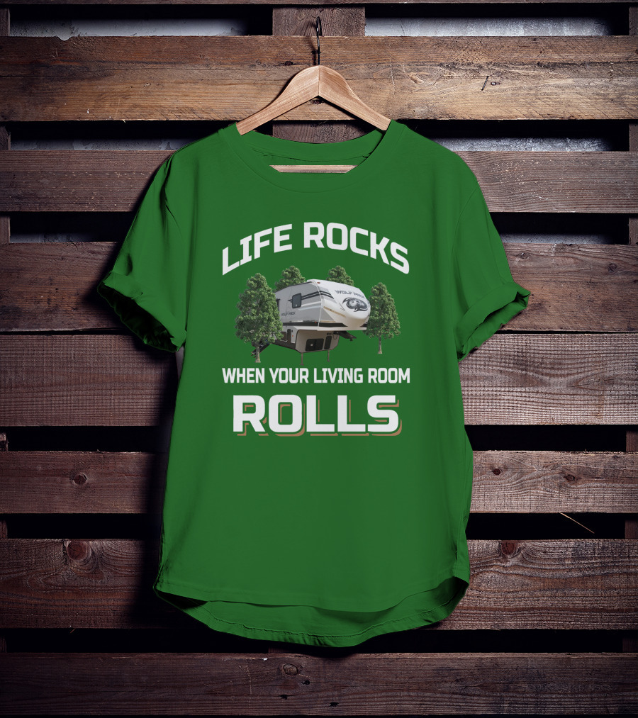 Life Rocks When Your Living Room Rolls Wolf Pack T-Shirt
