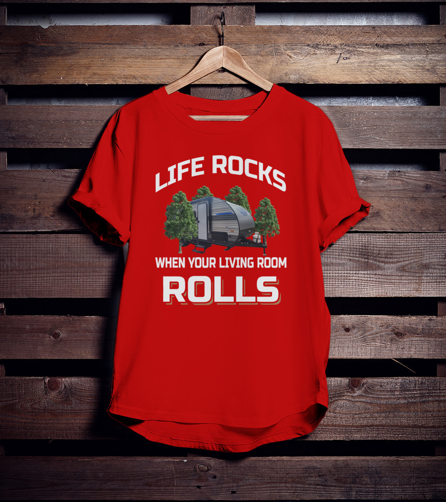 Life Rocks When Your Living Room Rolls Salem FSX 179DBK T-Shirt