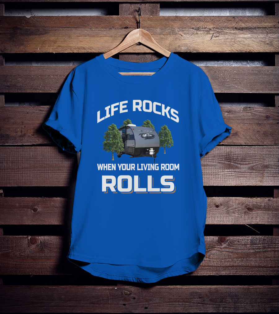 Life Rocks When Your Living Room Rolls Wolf Pup T-Shirt