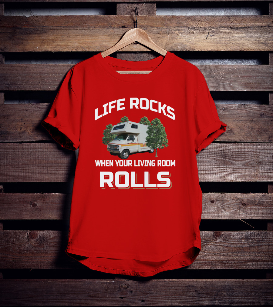 Life Rocks When Your Living Room Rolls Dodge Minnie Winnie T-Shirt