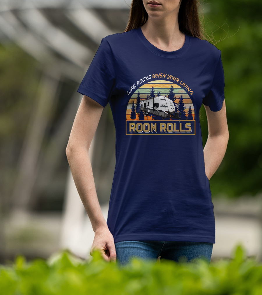 LIFE ROCKS WHEN YOUR LIVING ROOM ROLLS Jayco Jay Flight 264BH T-Shirt