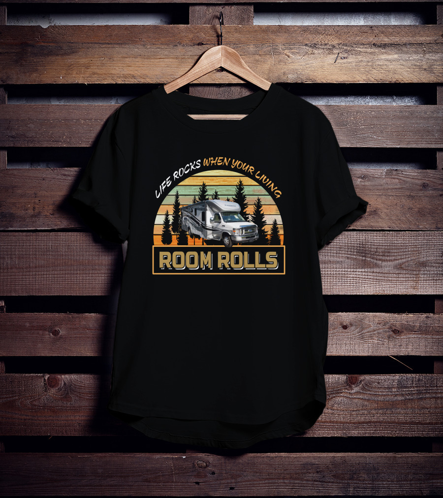 Life Rocks When Your Living Room Rolls Winnebago Aspect 27k T-Shirt