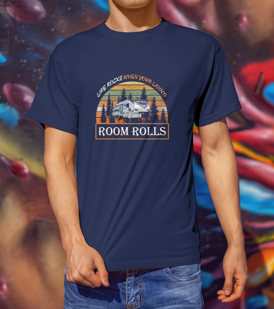 Life Rocks When Your Living Room Rolls Reflection 28Bh T-Shirt