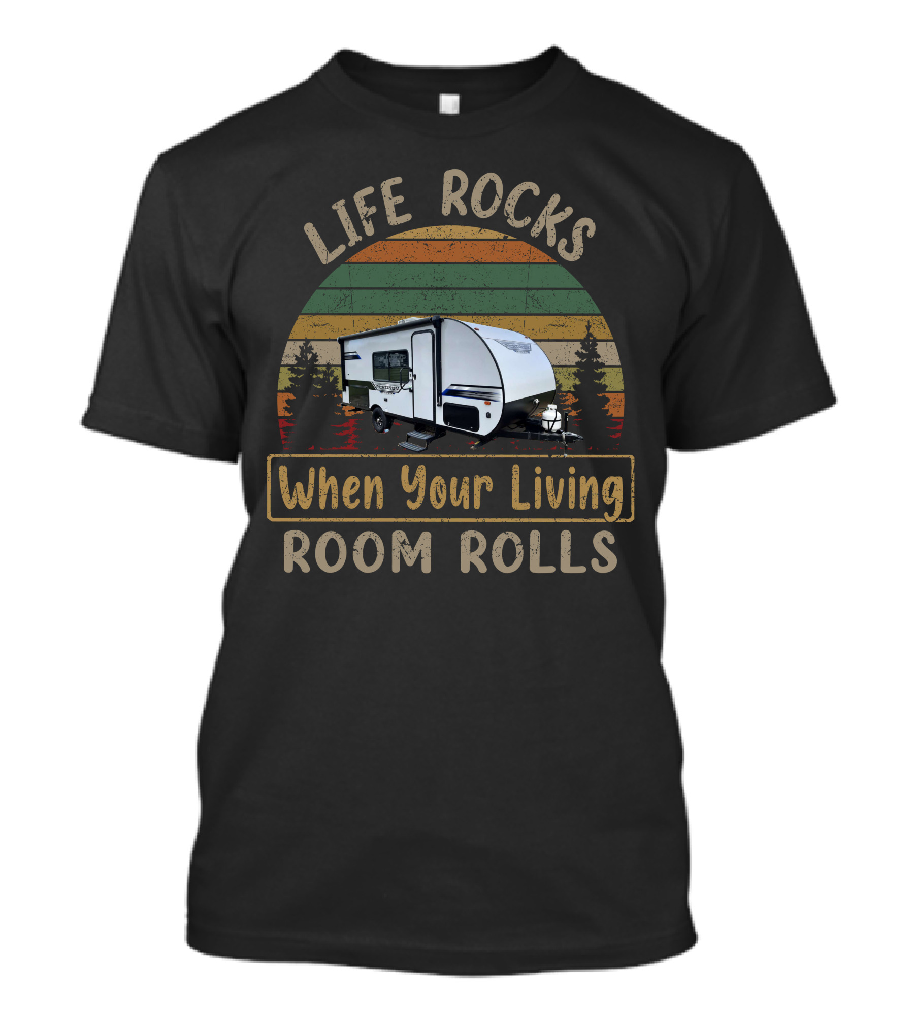 Life Rocks When Your Living Room Rolls H-Salem 179dbk T-Shirt
