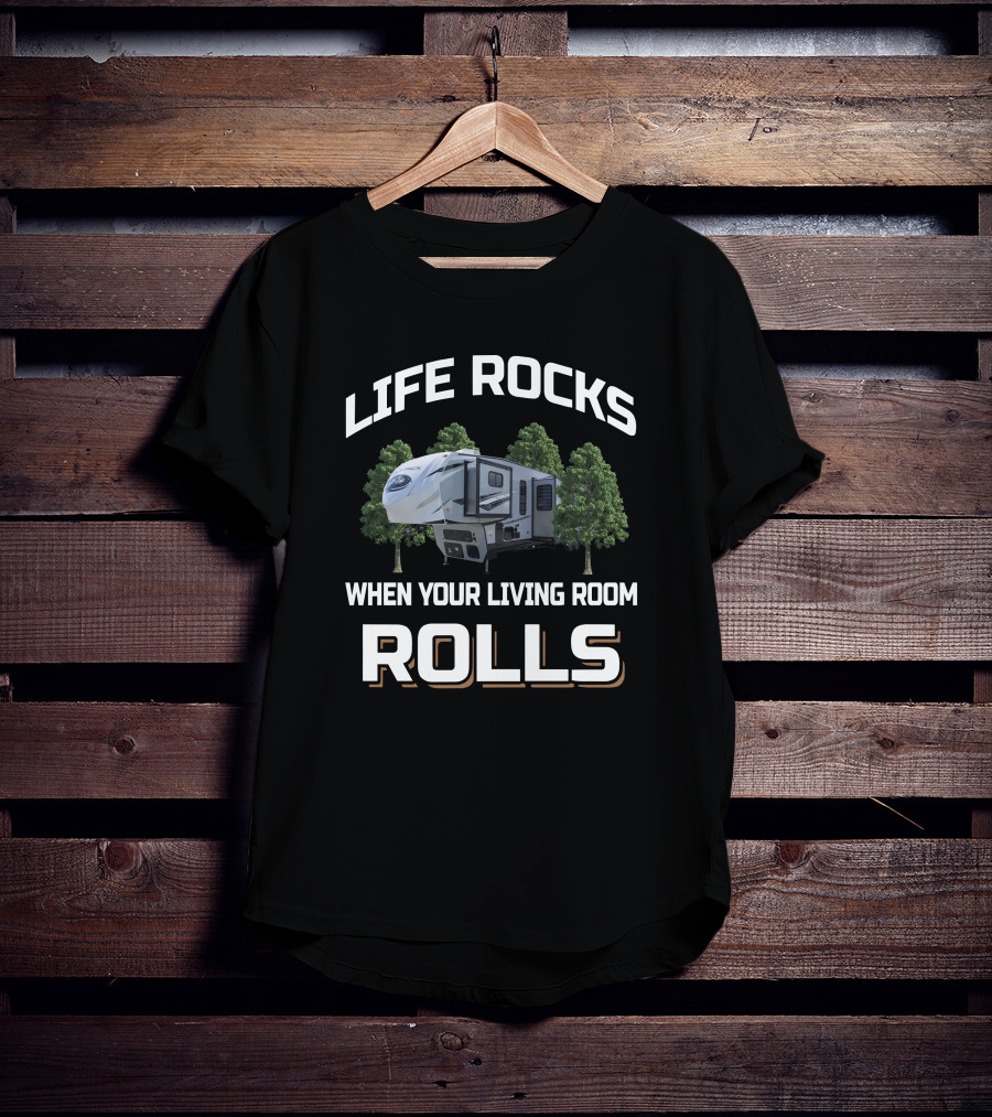 Life Rocks When Your Living Room Rolls 22 Wolf Pack 365Pack16 T-Shirt