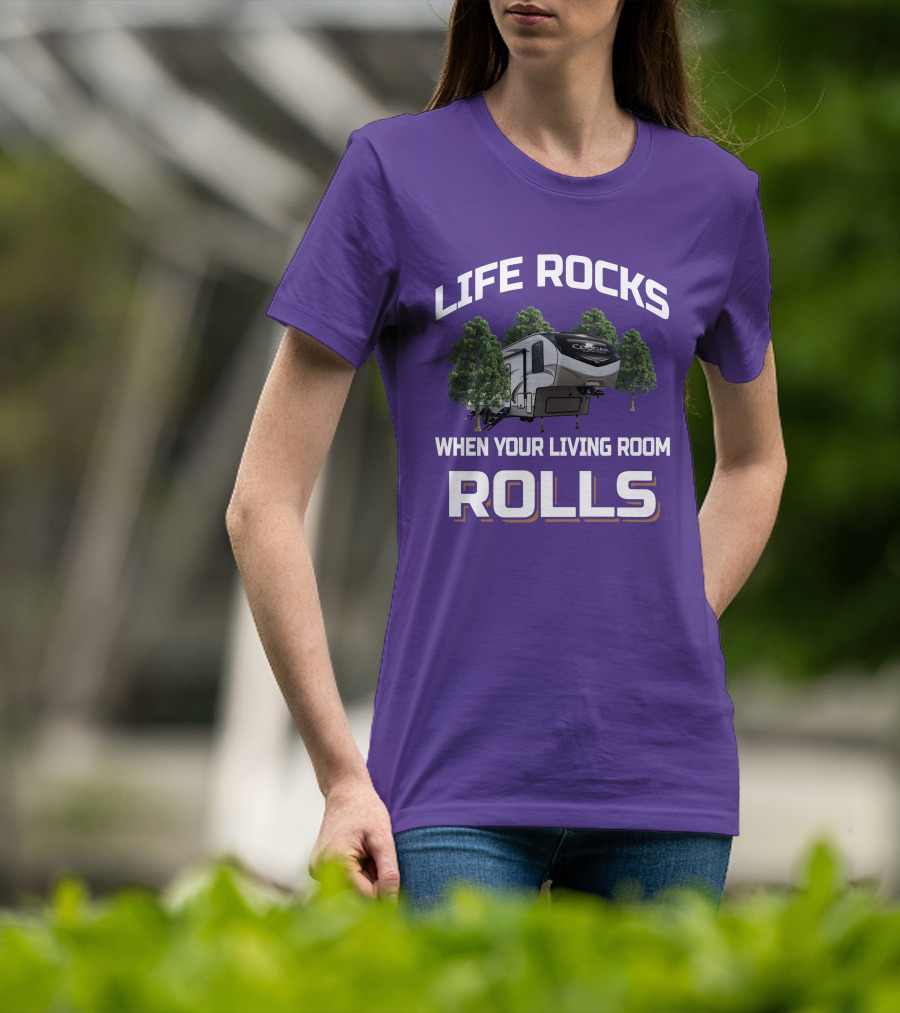 Life Rocks When Your Living Room Rolls Cougar 5Th T-Shirt