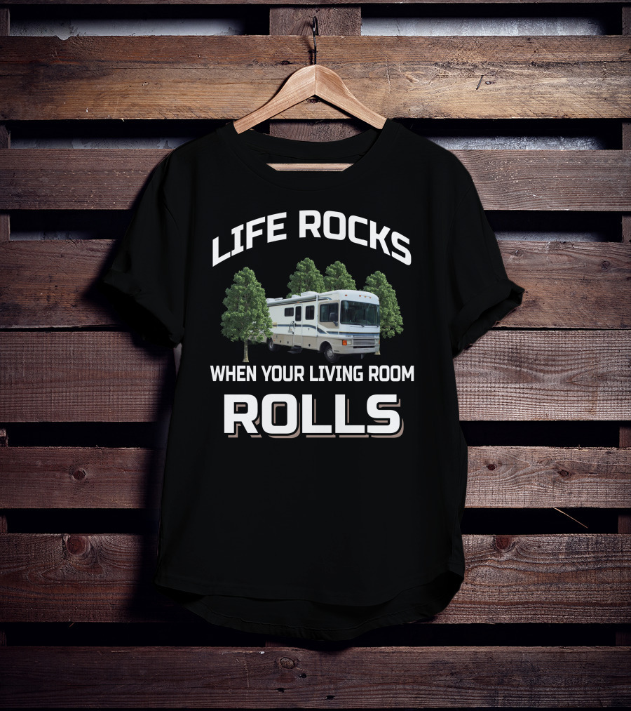 Life Rocks When Your Living Room Rolls 1997 Bounder 34J T-Shirt