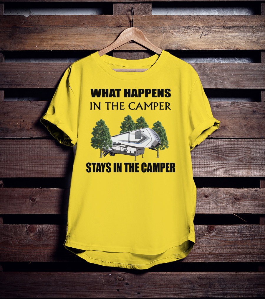 What Happens In The Camper Stays In The Camper Grand Design Momentum 353G T-Shirt