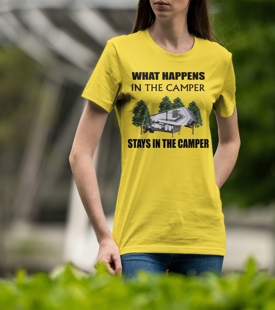 What Happens In The Camper Stays In The Camper Grand Design Momentum 353G T-Shirt