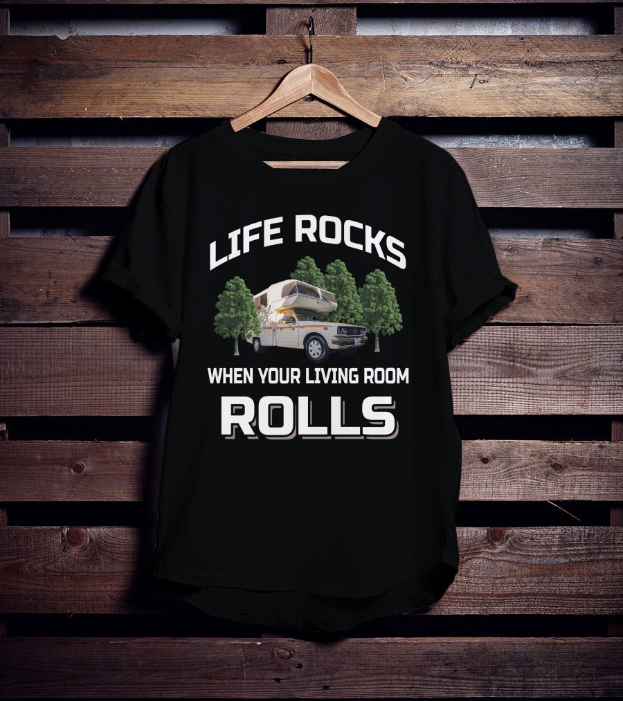 Life Rocks When Your Living Room Rolls 1983 Sunrader T-Shirt