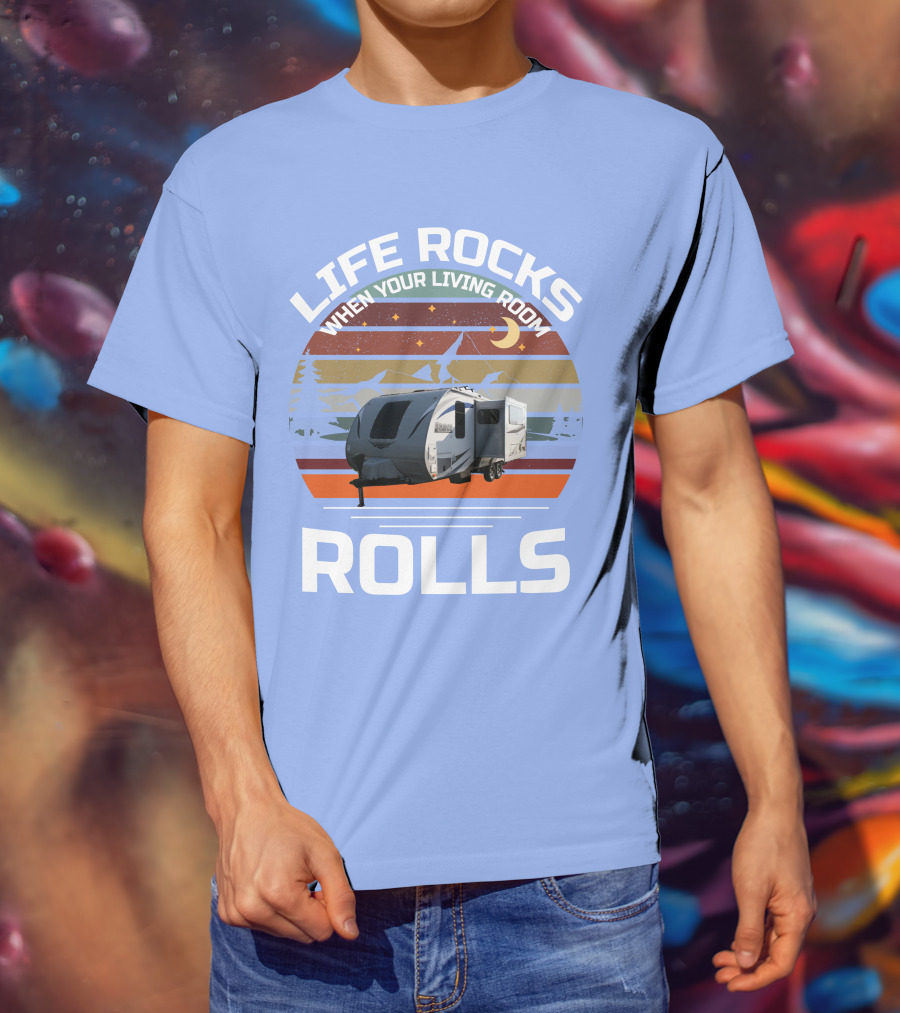 Lance Campers Home Is Where You Park It Retro Camper Adventure T-Shirt