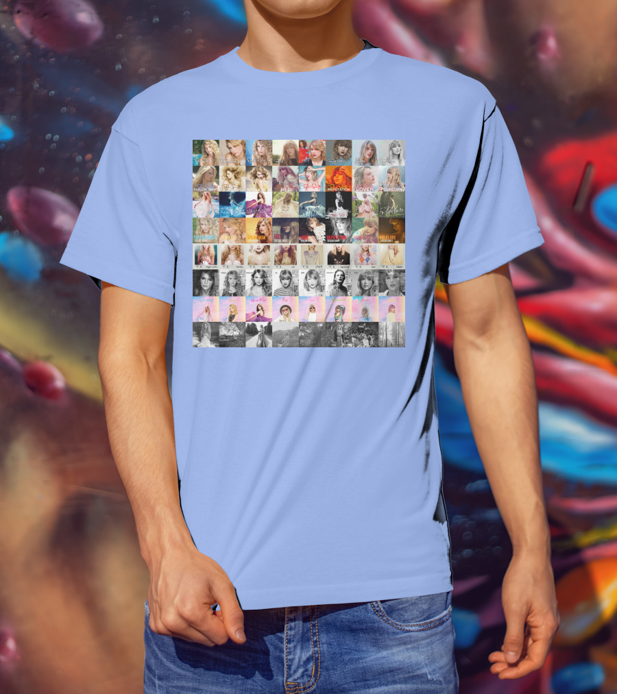 Taylor Swift Album Covers Through Each Era's T-Shirt