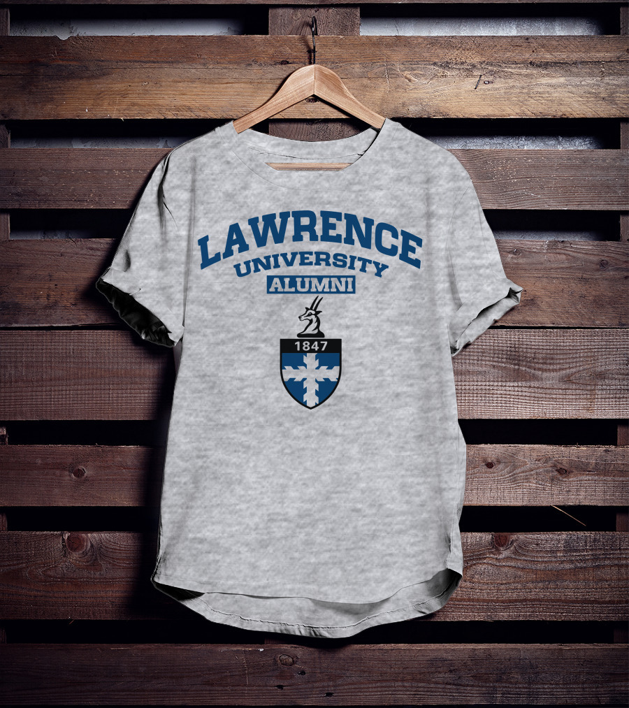 Lawrence University Alumni 1847 Crest With Antelope Emblem T-Shirt