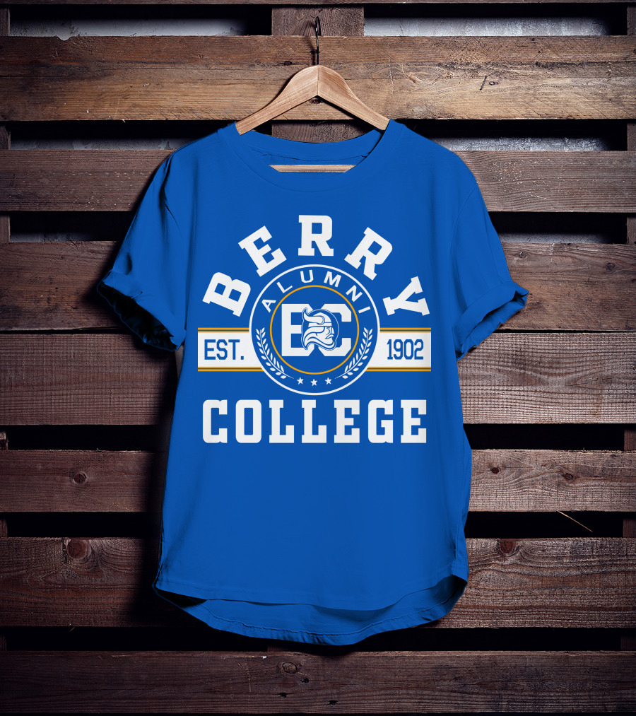 Berry College Alumni Est. 1902 Blue Knight Emblem T-Shirt