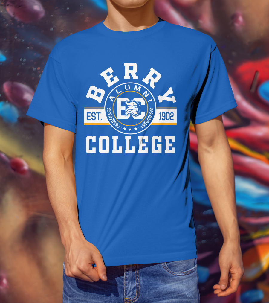 Berry College Alumni Est. 1902 Blue Knight Emblem T-Shirt