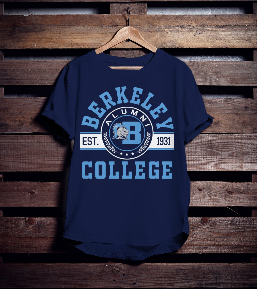 Berkeley College Alumni Est. 1931 Knight Logo B T-Shirt