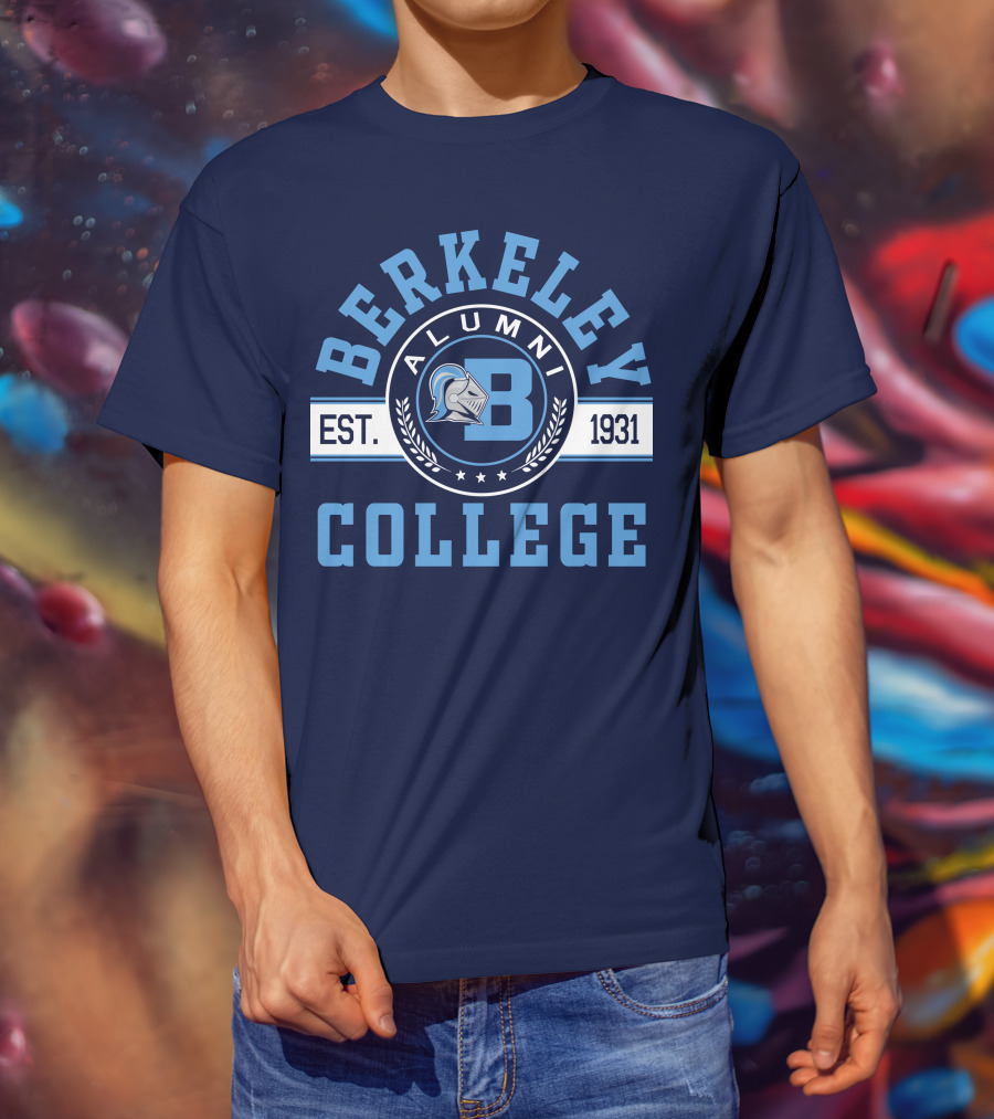 Berkeley College Alumni Est. 1931 Knight Logo B T-Shirt
