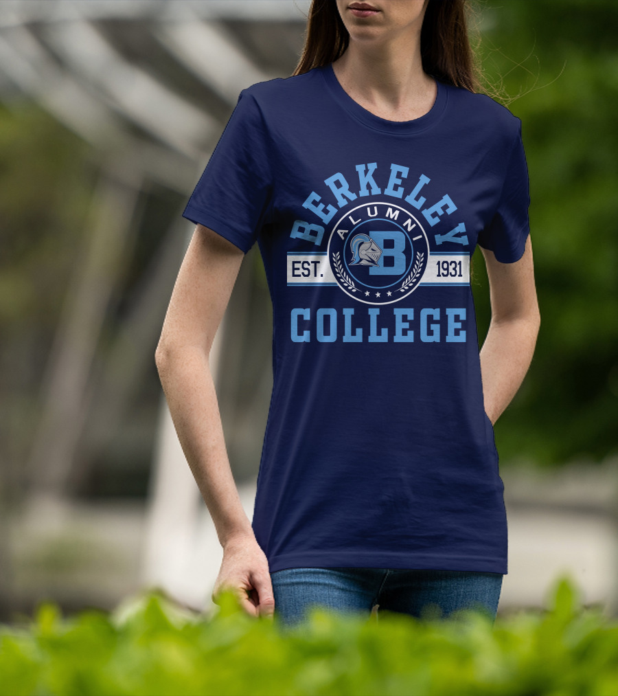 Berkeley College Alumni Est. 1931 Knight Logo B T-Shirt