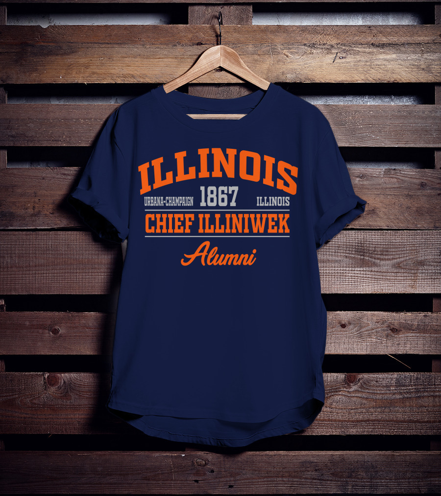 ILLINOIS URBANA-CHAMPAIGN 1867 CHIEF ILLINIWEK ALUMNI T-Shirt