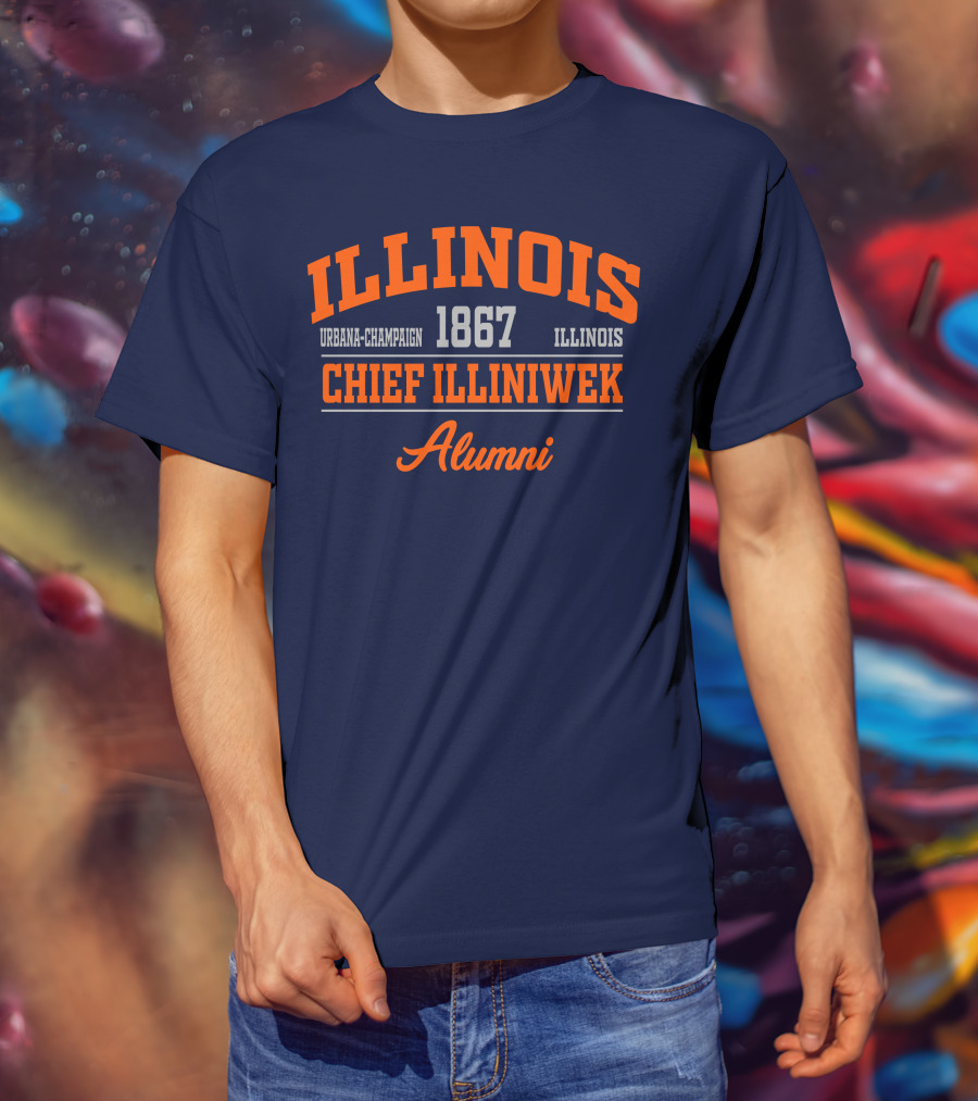 ILLINOIS URBANA-CHAMPAIGN 1867 CHIEF ILLINIWEK ALUMNI T-Shirt