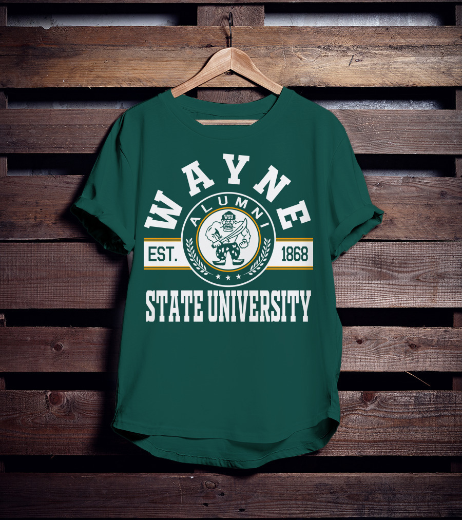 Wayne State University Alumni WSU EST. 1868 T-Shirt