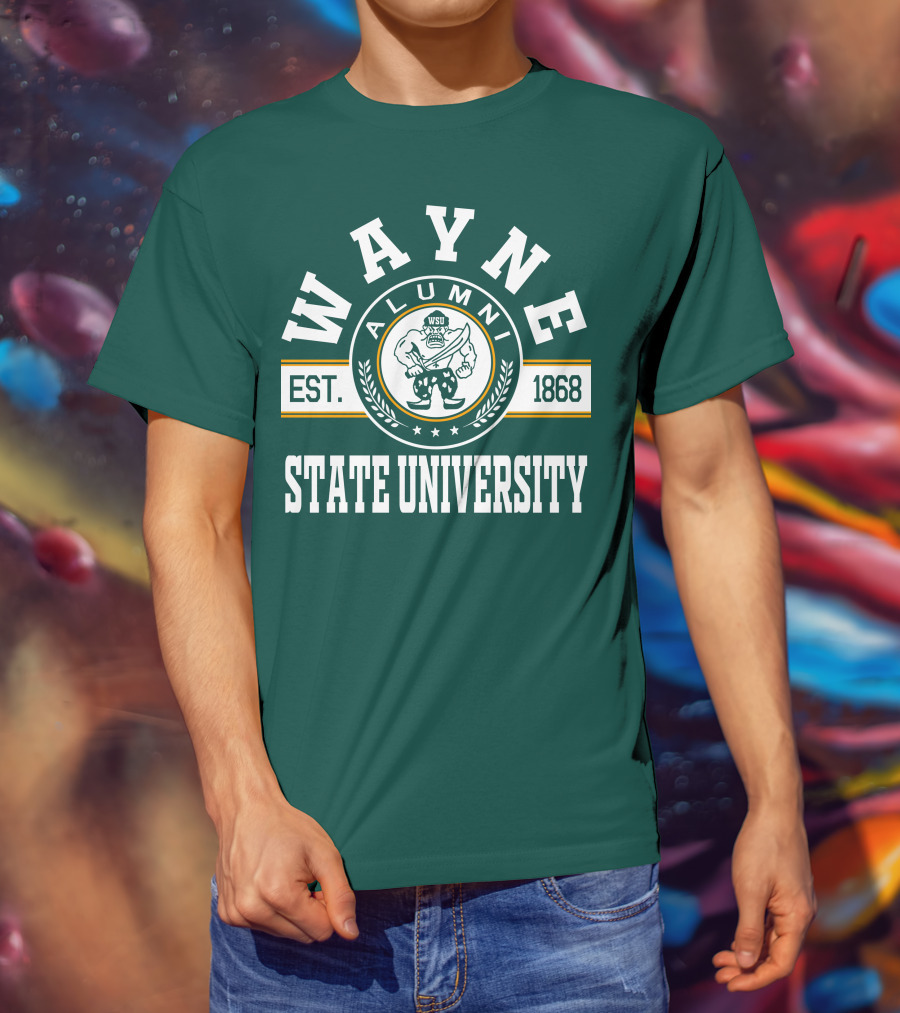Wayne State University Alumni WSU EST. 1868 T-Shirt
