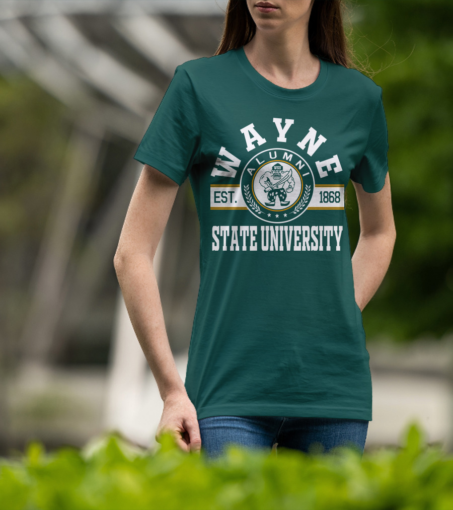 Wayne State University Alumni WSU EST. 1868 T-Shirt
