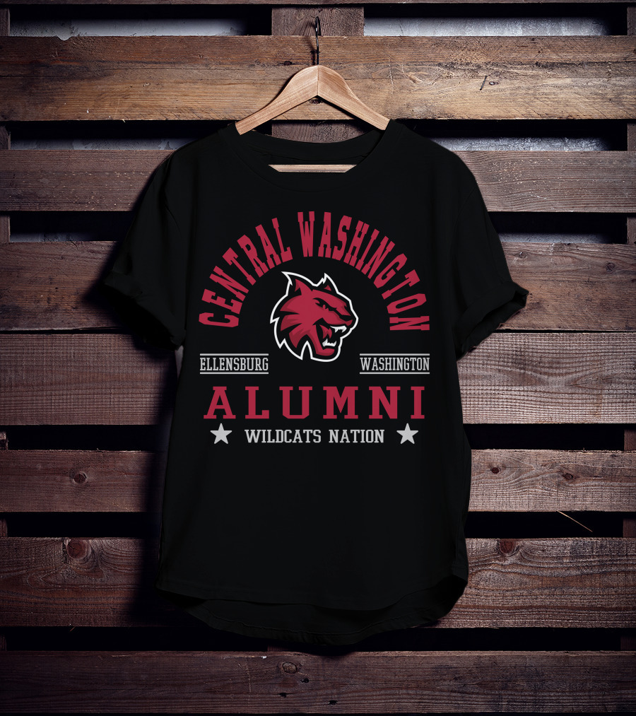 Central Washington University Wildcats Alumni Ellensburg Nation T-Shirt
