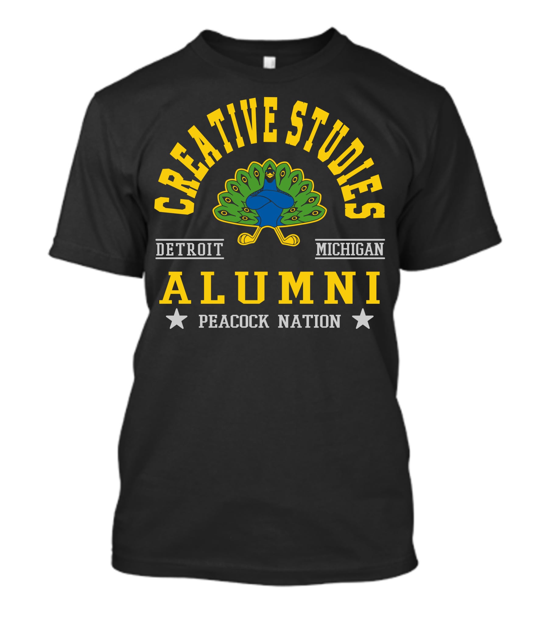 Creative Studies Alumni Detroit Michigan Peacock Nation T-Shirt