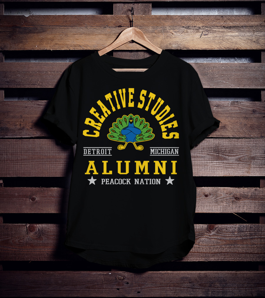 Creative Studies Alumni Detroit Michigan Peacock Nation T-Shirt
