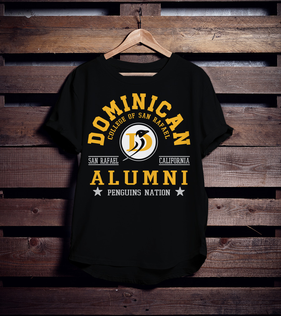 Dominican College Of San Rafael Alumni Penguins Nation California T-Shirt