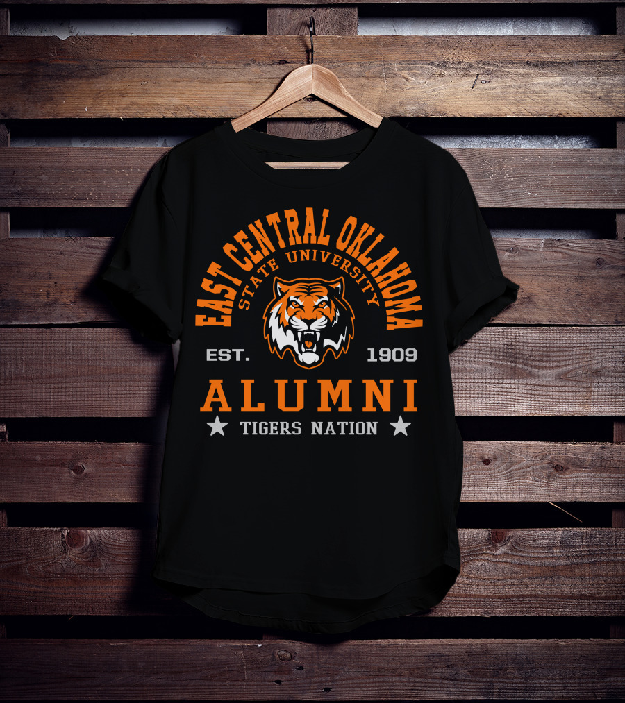 East Central Oklahoma State University Alumni Tigers Nation Est. 1909 T-Shirt