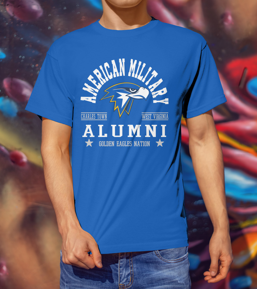 American Military Alumni Golden Eagles Nation Charles Town West Virginia T-Shirt