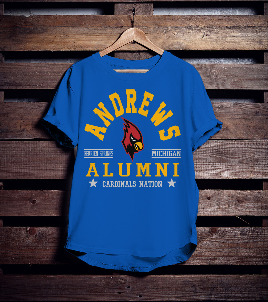Andrews Alumni Cardinals Nation Berrien Springs Michigan T-Shirt