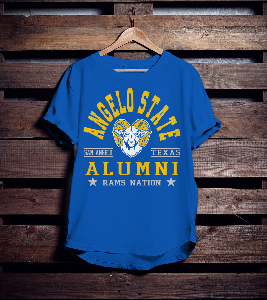 Angelo State Alumni San Angelo Texas Rams Nation T-Shirt