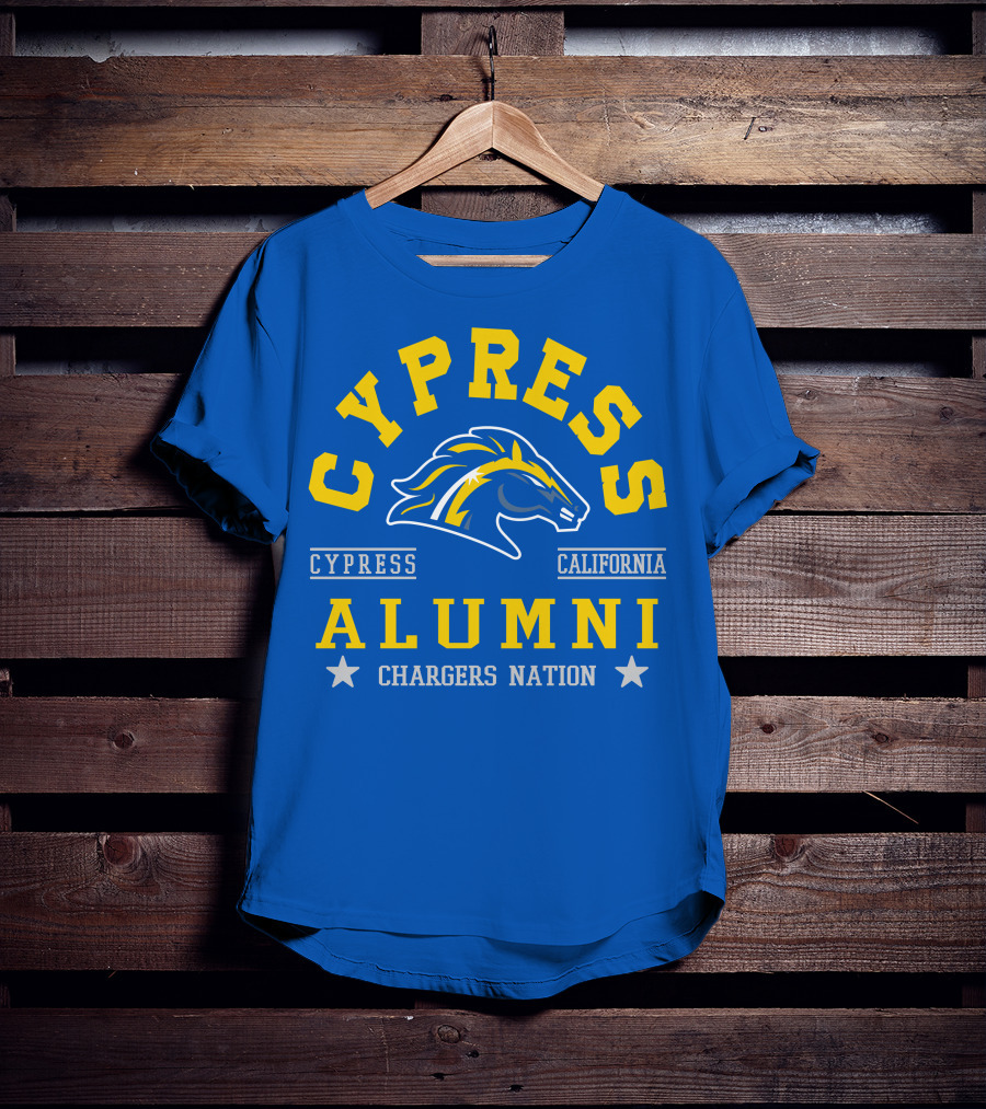 Cypress California Alumni Chargers Nation T-Shirt