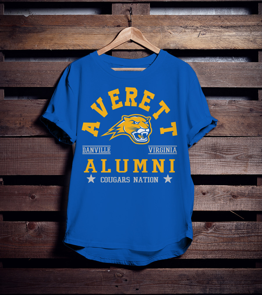 Averett Cougars Alumni Danville Virginia Nation T-Shirt