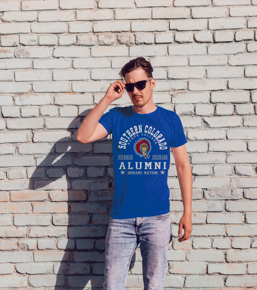 Southern Colorado State College Pueblo Colorado Alumni Indians Nation T-Shirt