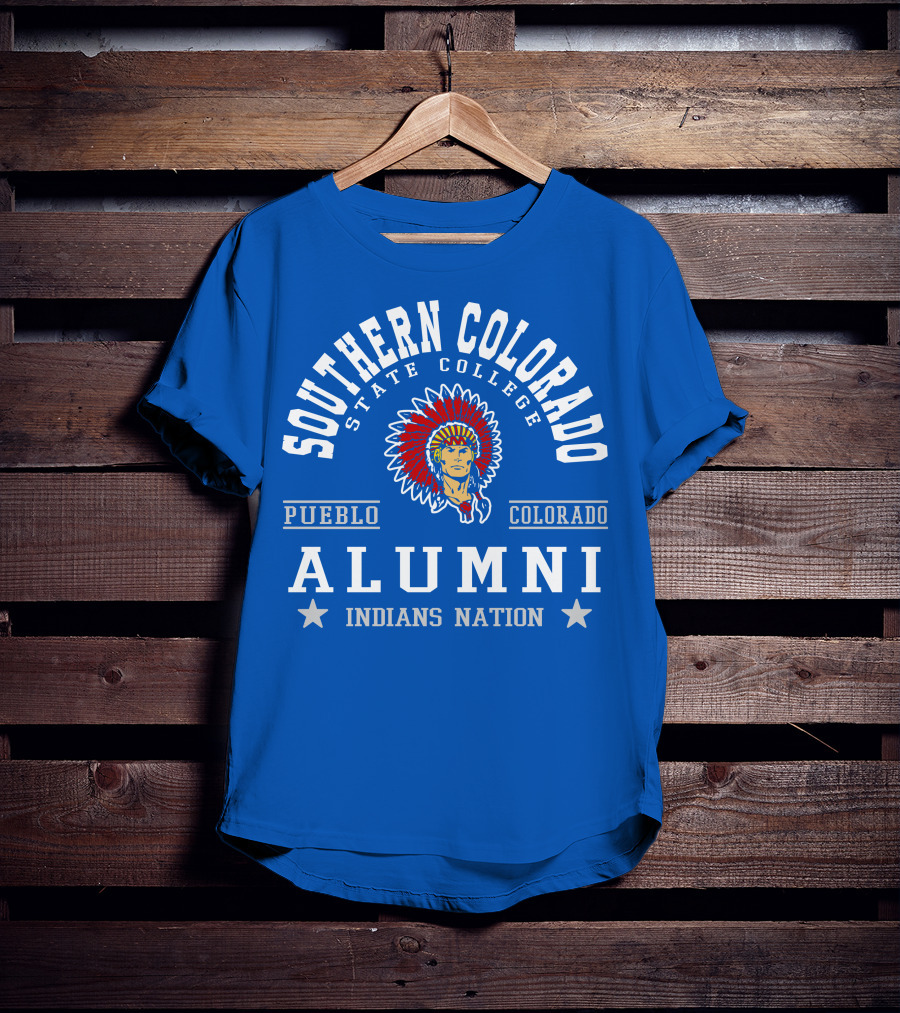 Southern Colorado State College Pueblo Colorado Alumni Indians Nation T-Shirt