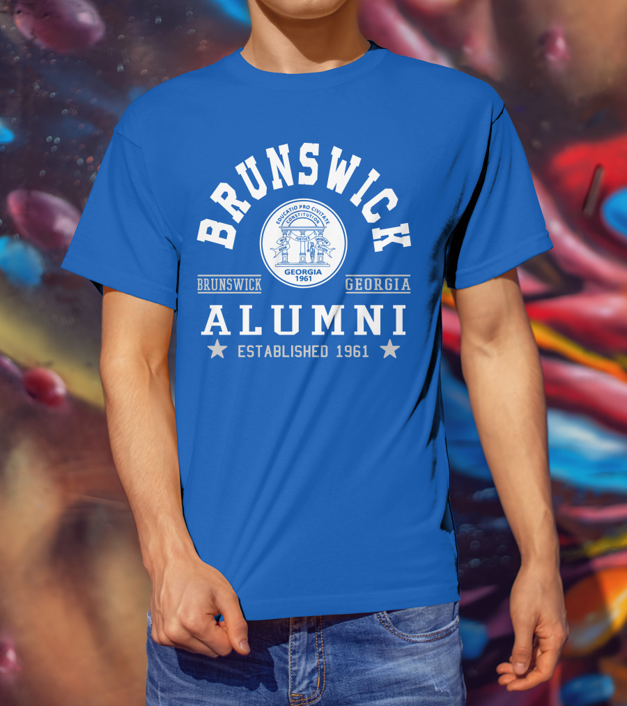 Brunswick Georgia Alumni Established 1961 Collegiate Pride T-Shirt