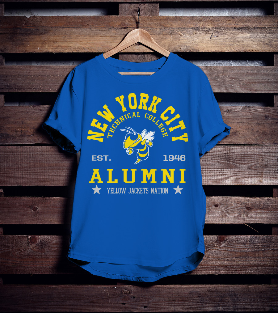 New York City Technical College Alumni Est. 1946 Yellow Jackets Nation T-Shirt