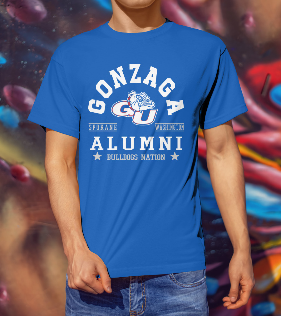 Gonzaga Bulldogs Alumni GU Spokane Washington Nation T-Shirt