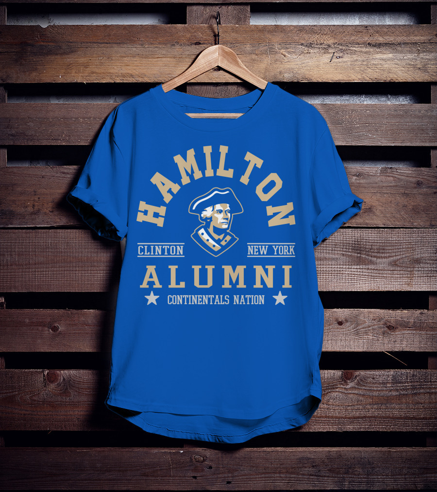 Hamilton Alumni Clinton New York Continentals Nation T-Shirt