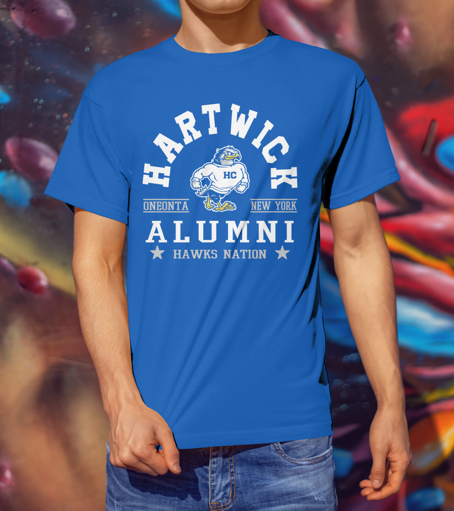 Hartwick College Alumni Hawks Nation Oneonta New York T-Shirt