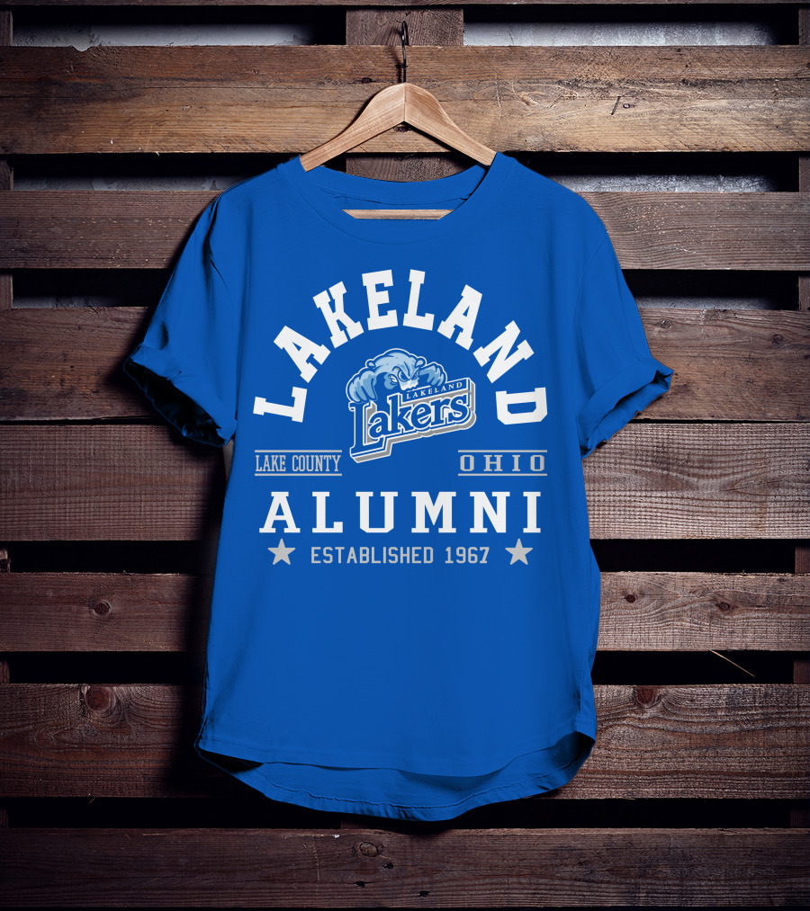 Lakeland Lakers Alumni Lake County Ohio Established 1967 T-Shirt